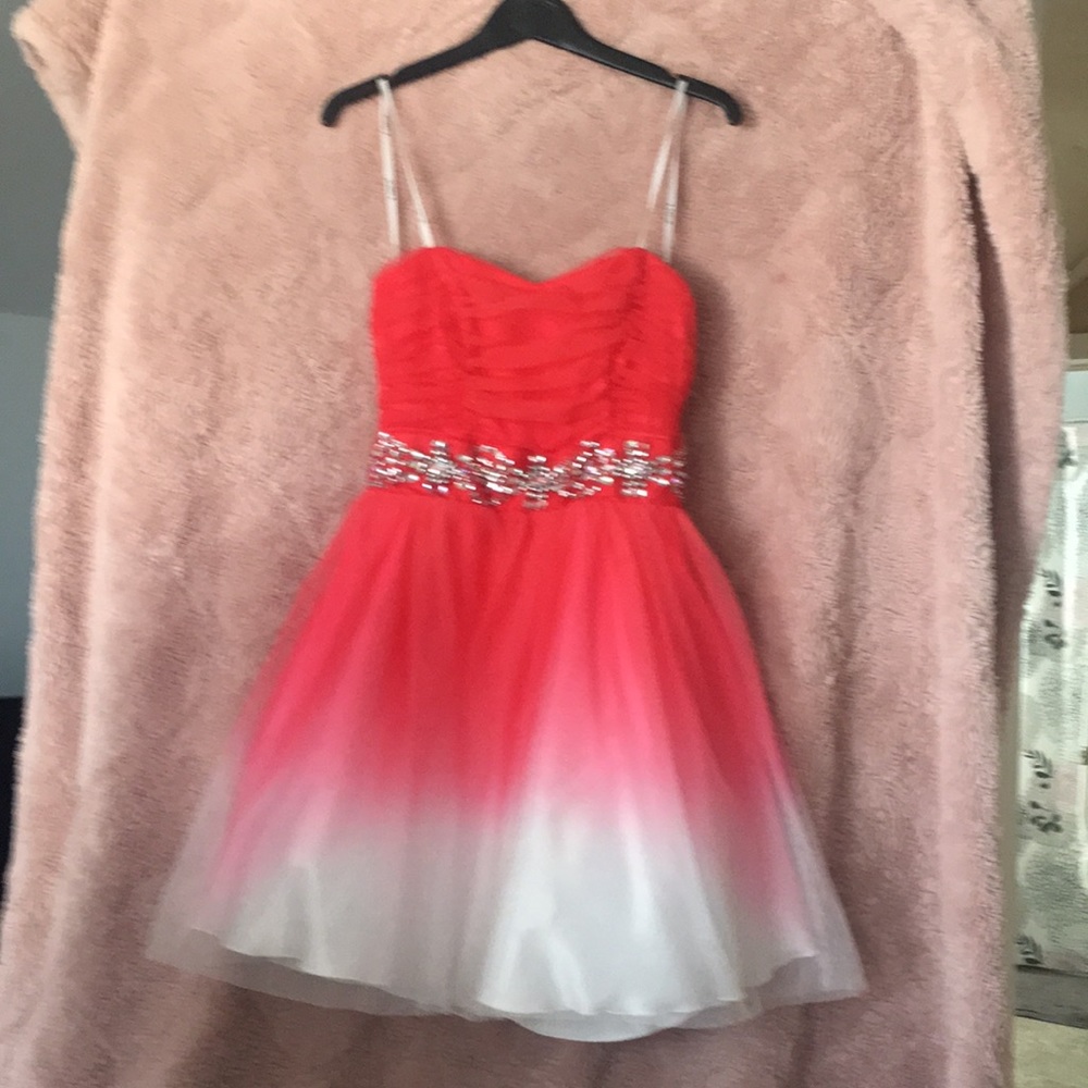 Ombré pink junior dress